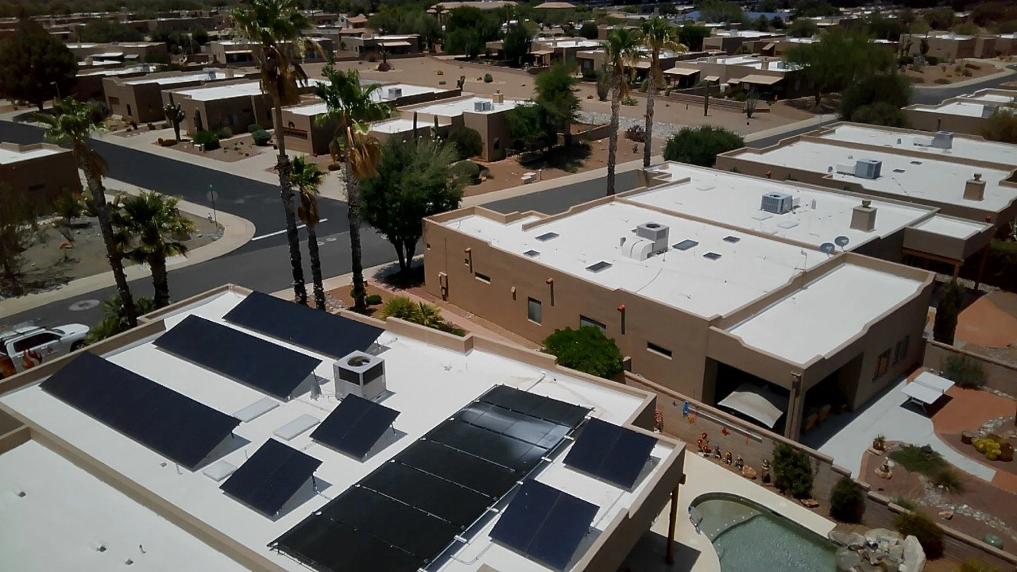 Roofing and solar integration work